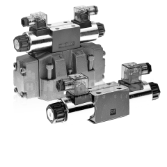 Electrically operated sliding spool control valves